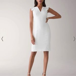 White House Black Market White Dress